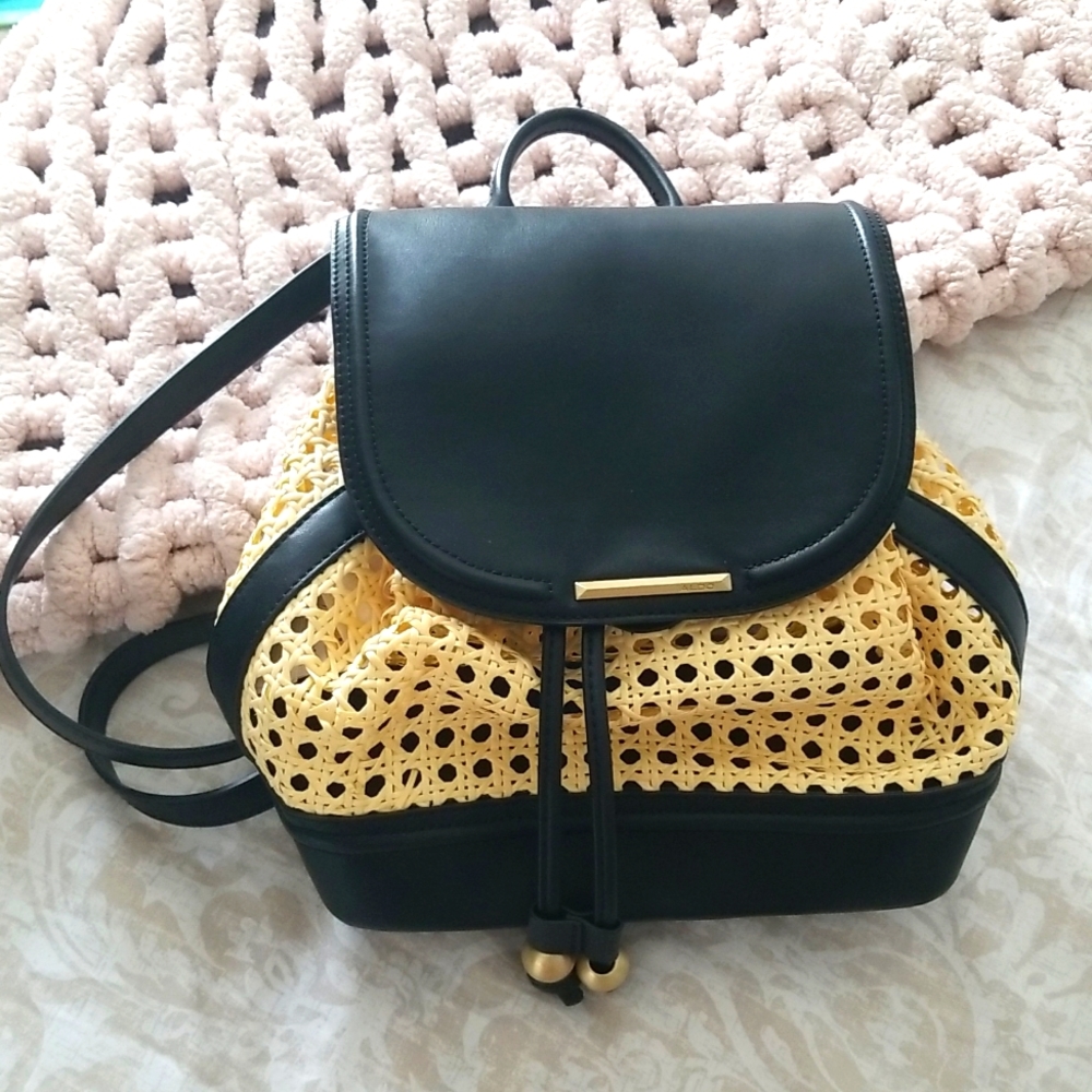 Aldo, woven, faux leather backpack. Great condition.